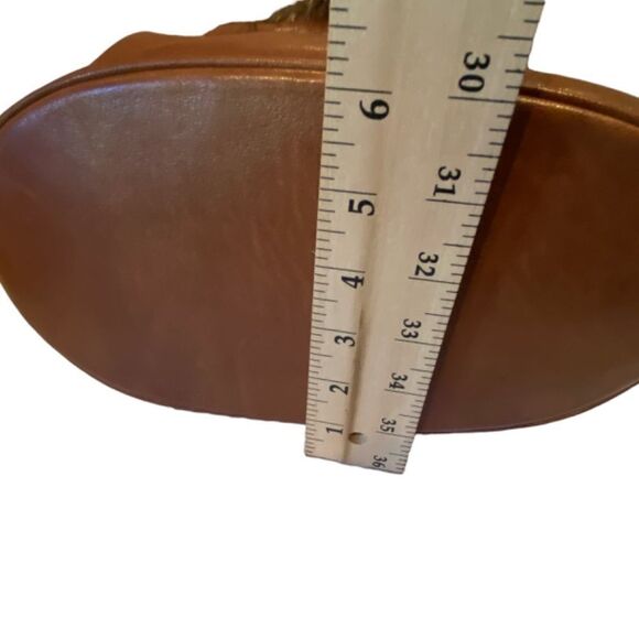 1162 Vintage Barneys NY Crossbody Bucket Bag Saddle Leather Raccoon Trim NWOT - Picture 9 of 10